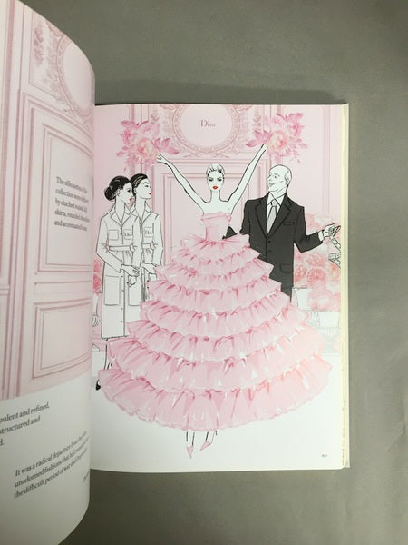 CHRISTIAN DIOR the illustrated world of a fashion master ディオールの絵本 洋書