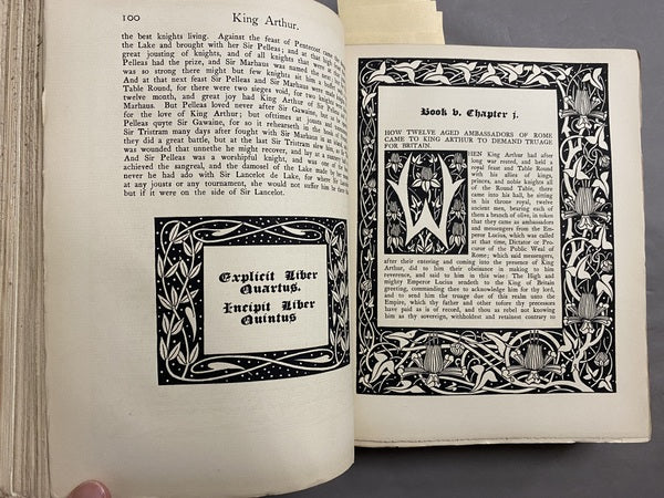 アーサー王の死 LE MORTE D'ARTHUR Sir Thomas Malory / Aubrey Beardsley 林由紀子蔵書票貼付