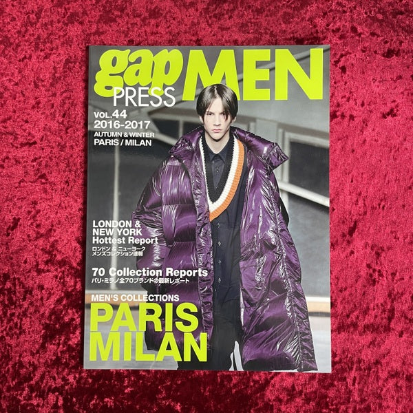 アート・デザイン・音楽 gap MEN PRESS gap MEN PRESS vol.44 2016年-2017年 AUTUMN＆WINTER – 古書ドリス
