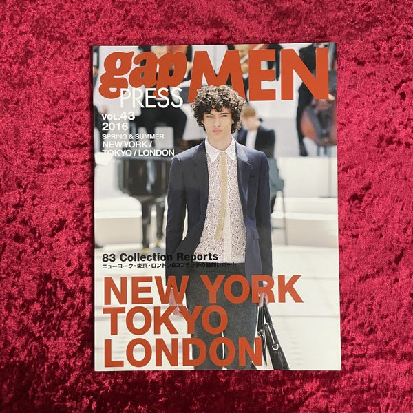 gap MEN PRESS vol.43 2016年 SPRING&SUMMER
