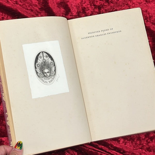 アルジャーノン・チャールズ・スウィンバーン (林由紀子蔵書票貼付) Selected Poems of Swinburne. Illustrated by Harry Clarke