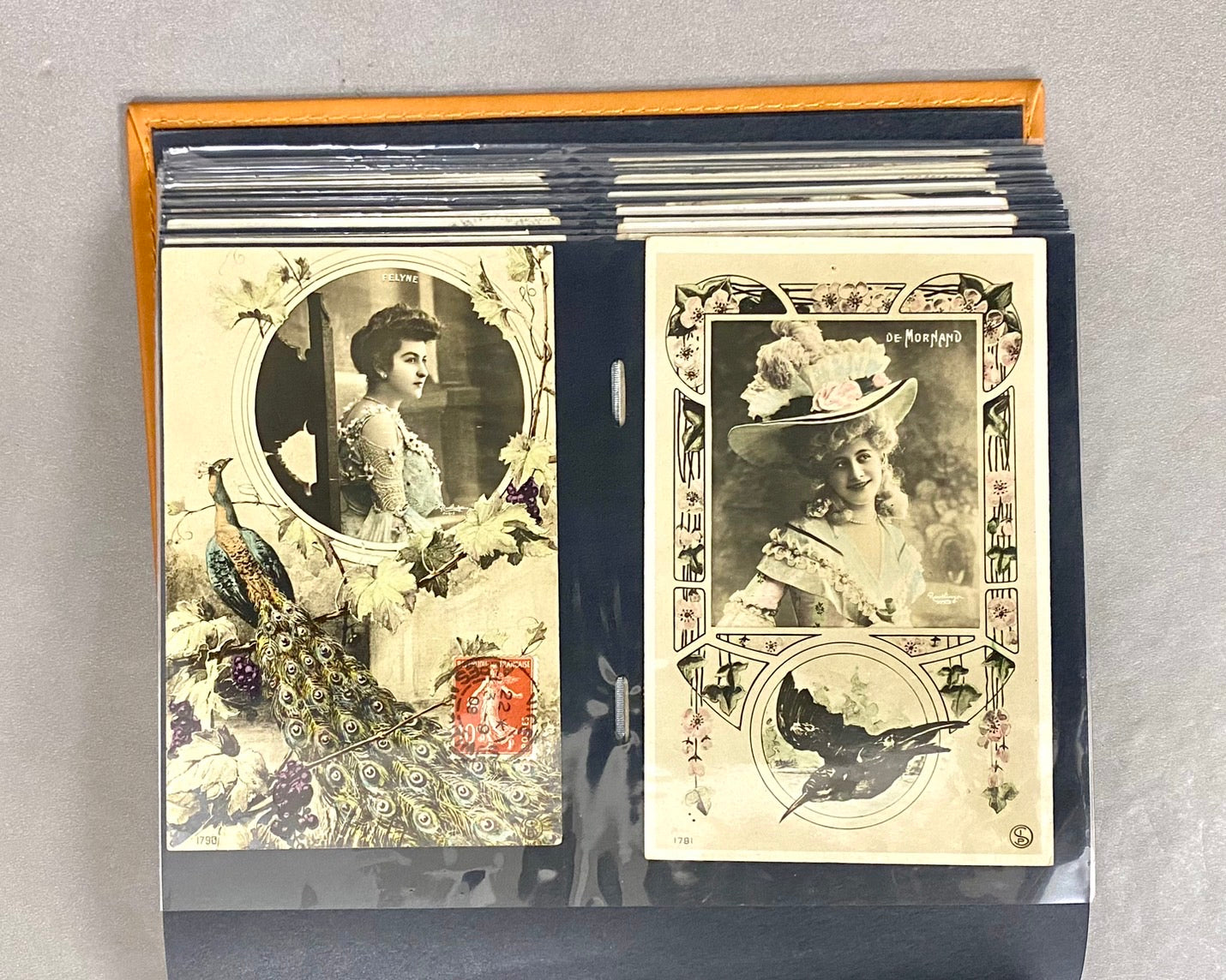 肖像写真・ロマンティックなコラージュ 林由紀子さんの絵葉書コレクション 200枚