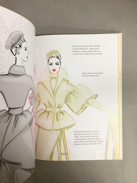 CHRISTIAN DIOR the illustrated world of a fashion master　ディオールの絵本　洋書