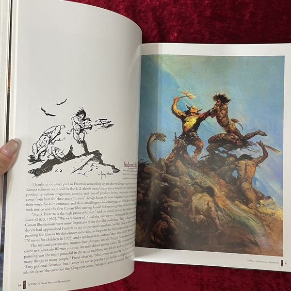Icon: A Retrospective by the Grand Master of Fantastic Art Frank Frazetta 洋書 フランク・フラゼッタ