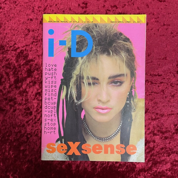 i-D アイディー 1984年3月/4月号（通巻NO.15） sex sense　洋書