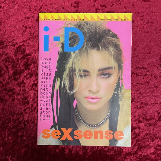 i-D アイディー 1984年3月/4月号（通巻NO.15） sex sense　洋書