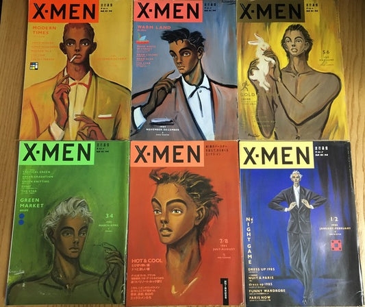 Ｘ-ＭＥＮ　流行通信 for MEN 2号～7号　表紙：金子國義　6冊セット