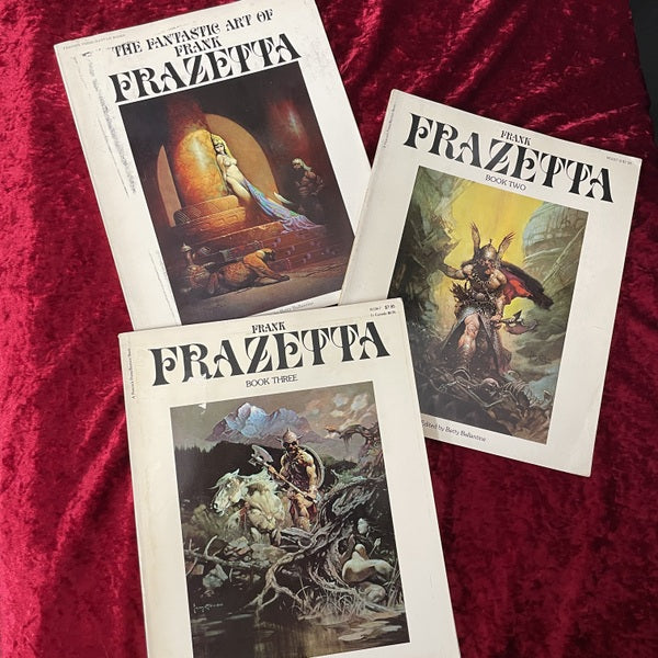 THE FANTASTIC ART OF FRANK FRAZETTA / FRANK FRAZETTA BOOK TWO / FRANK FRAZETTA BOOK THREE 3冊セット　フランク・フラゼッタ 3冊セット