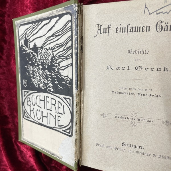 Auf einsamen Gangen (孤独な小道にて)　アンティーク　洋古書