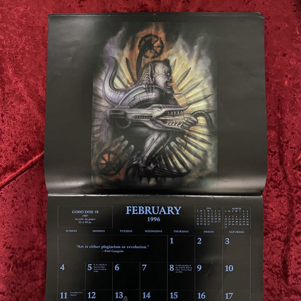 H.R. Giger Morpheus 1996 カレンダー