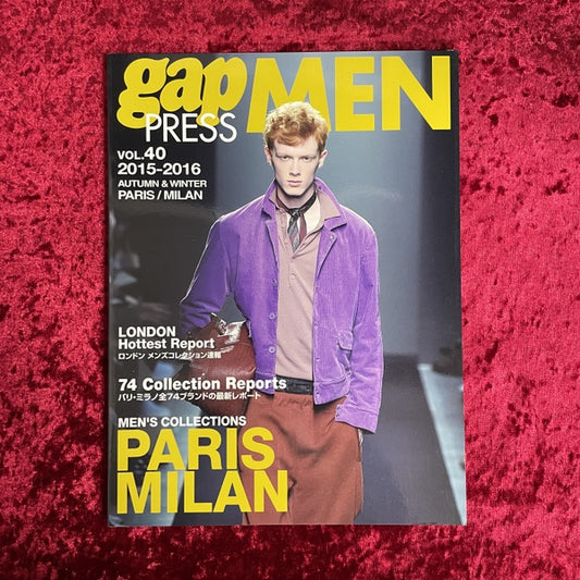 gap MEN PRESS vol.40 2015年-2016年 AUTUMN＆WINTER