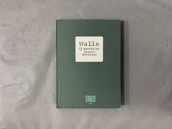 壁/Walls　33 photos by Ettore Sottsass　著：エットレ・ソットサス　洋書