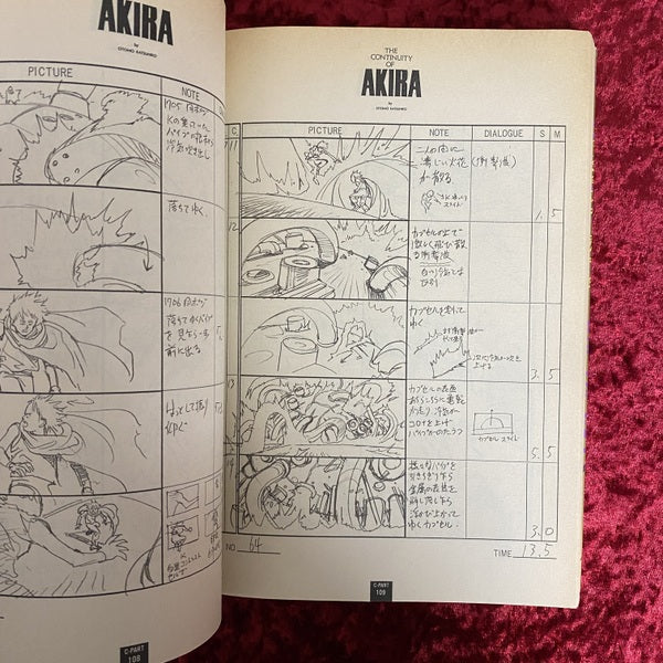 アキラ絵コンテ集　１・２　2冊セット
