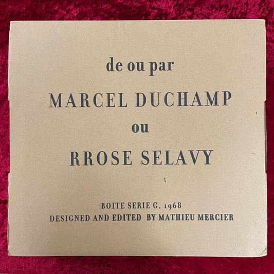 『de ou par MARCEL DUCHAMP ou RROSE SÉLAVY』 Marcel Duchamp / Boîte-en-valise 洋書　マルセル・デュシャン