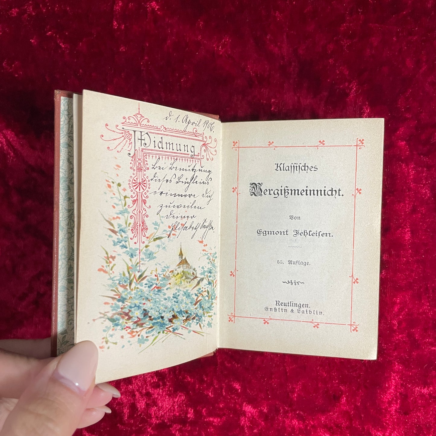 Klassisches Vergissmeinnicht アンティーク　洋古書