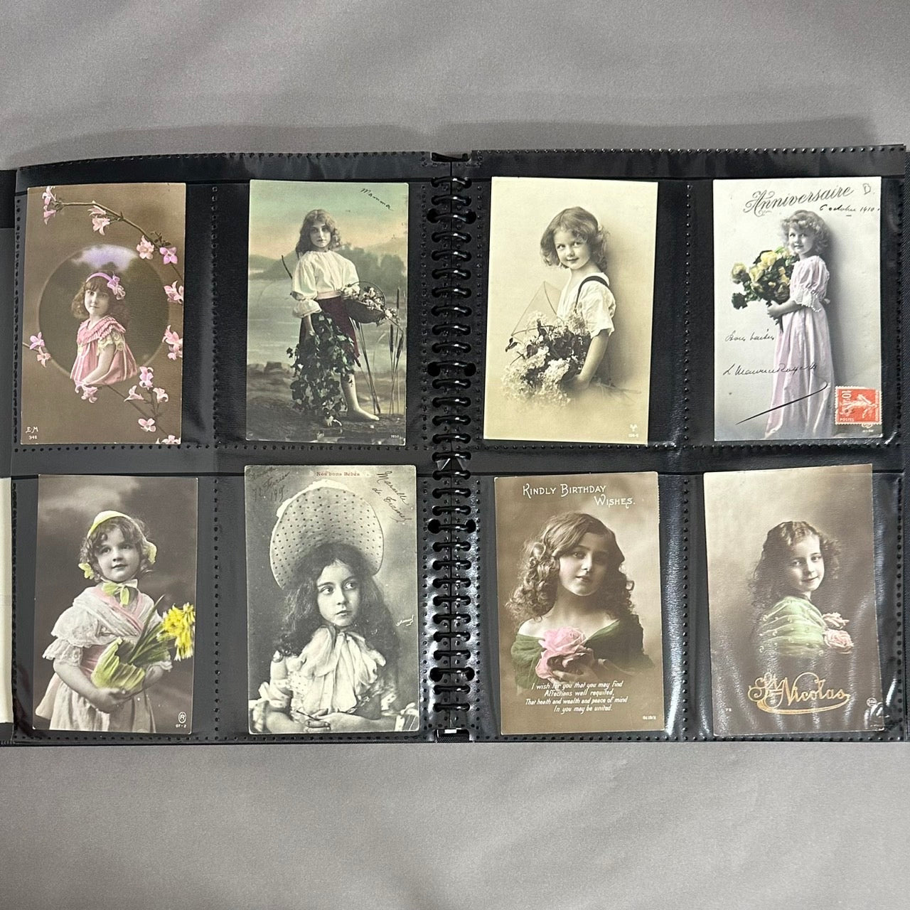 少女（フランス）　林由紀子さんの絵葉書コレクション　200枚