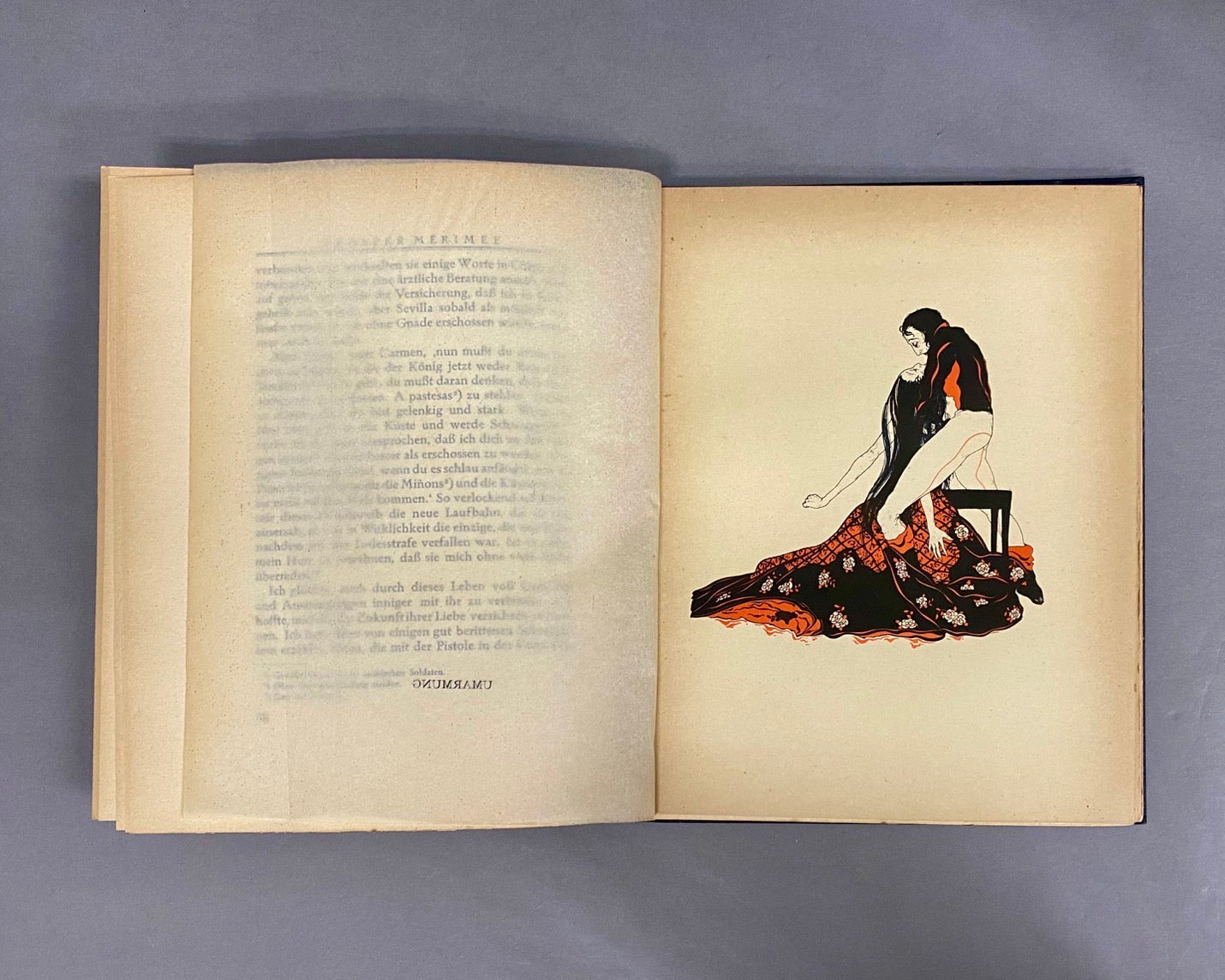 Carmen. Novelle. カルメン アラステア挿絵　（林由紀子蔵書票貼付)