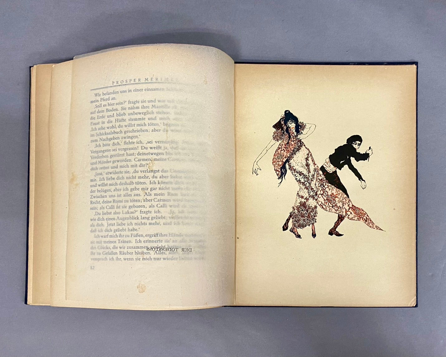 Carmen. Novelle. カルメン アラステア挿絵　（林由紀子蔵書票貼付)