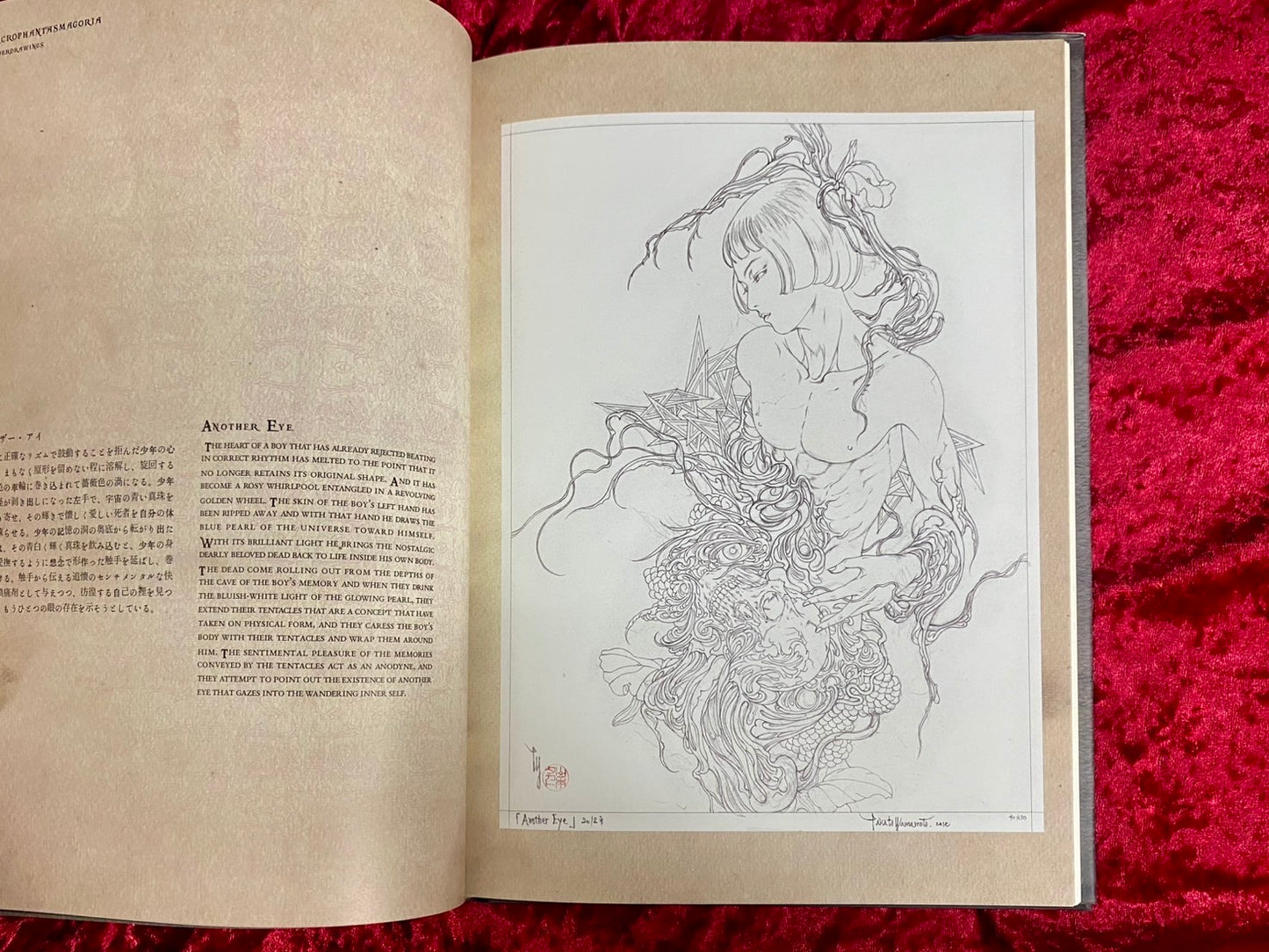 ネクロファンタスマゴリア: 山本タカト画集　宛名付き署名入り