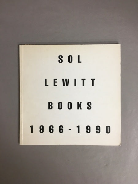 SOL LEWITT BOOKS 1966-1990　ソル・ルウィット作品集　洋書